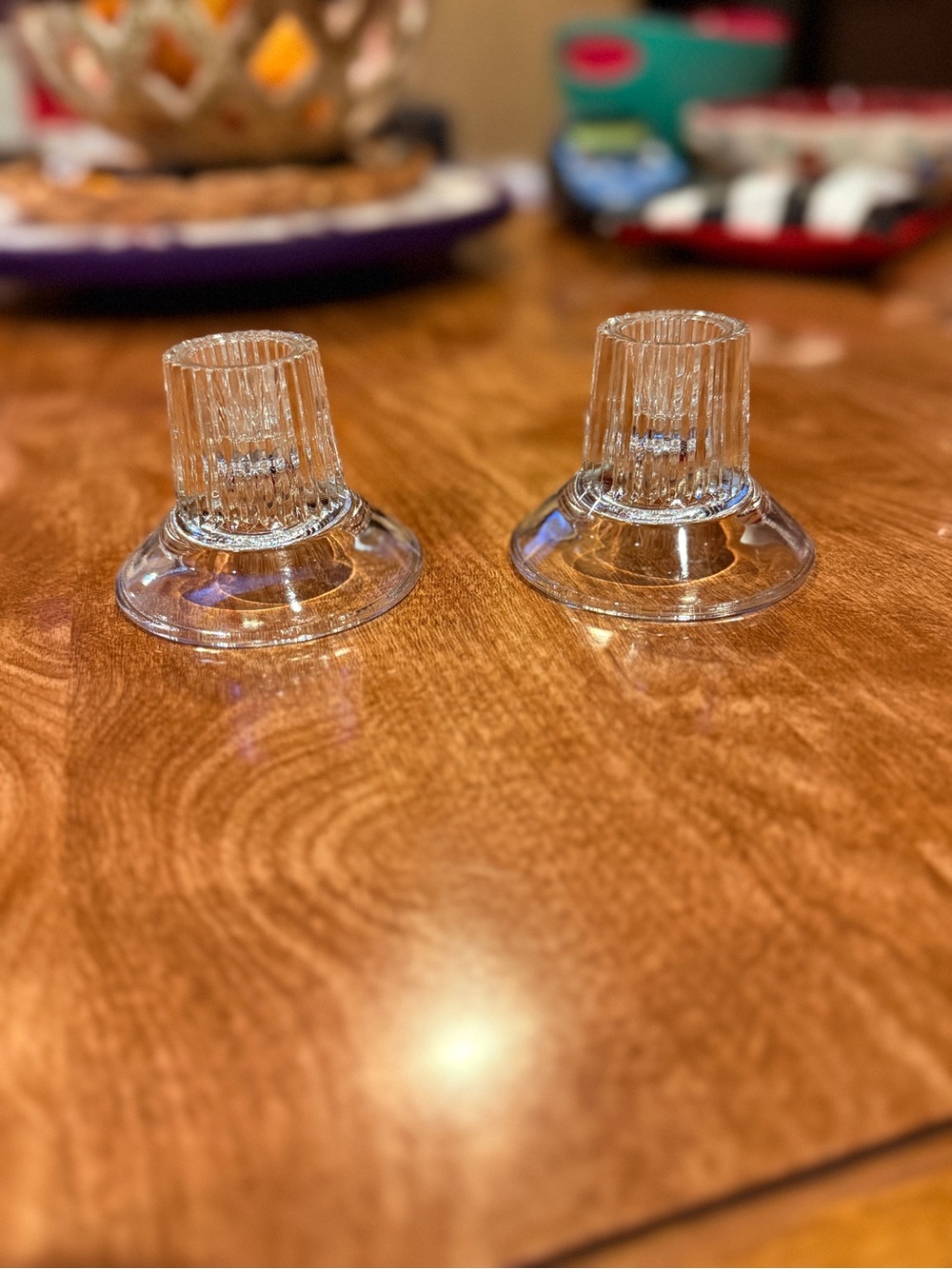 Bundle of 2 inch glass candle holders